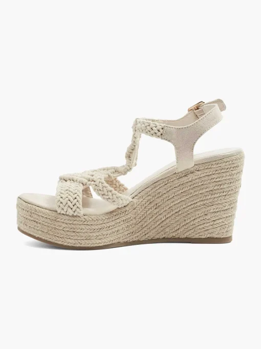 Beige Sandalette Sleehak