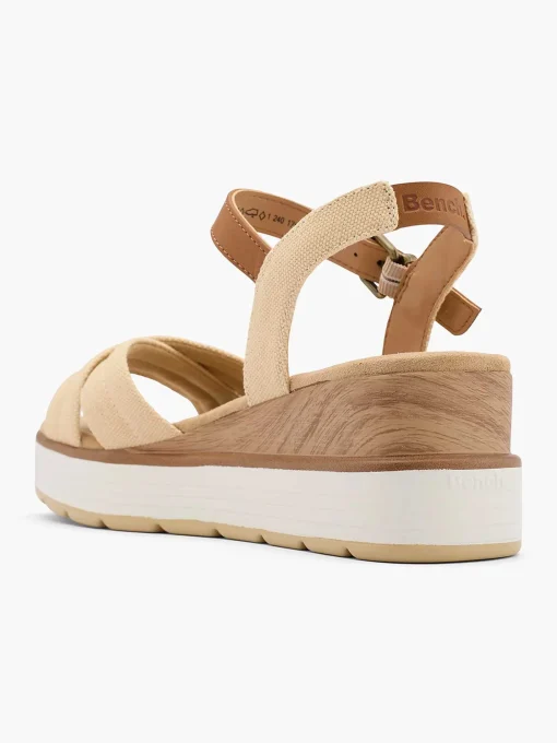 Beige Sandalette Sleehak