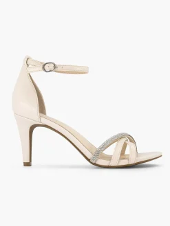 Beige Sandalette Steentjes
