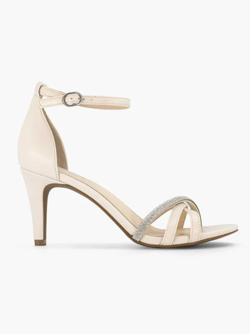 Beige Sandalette Steentjes