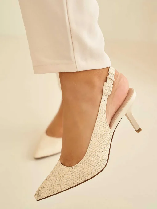 Beige Slingback Pump