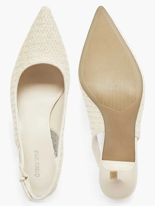 Beige Slingback Pump