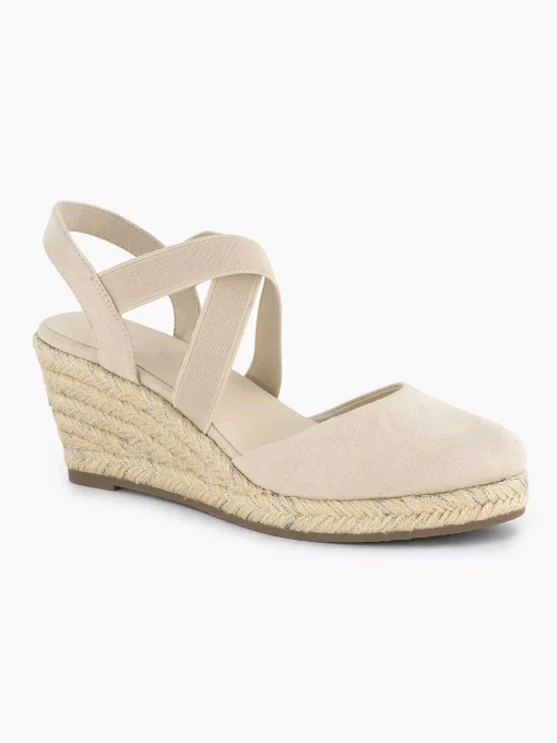 Beige Slingback Sleehak