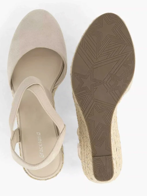 Beige Slingback Sleehak