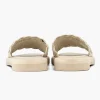 Beige Slipper Gevlochten