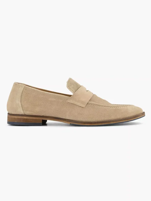 Beige Suede Instapper