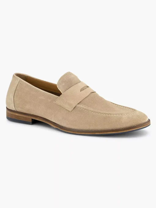Beige Suede Instapper