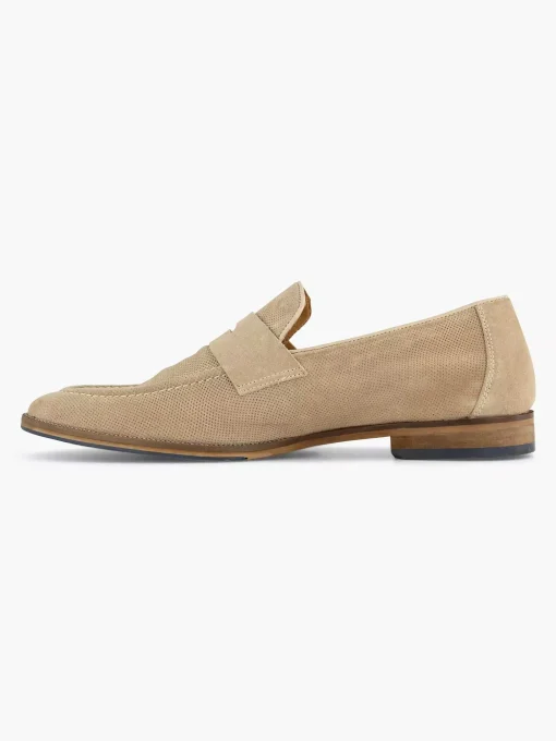 Beige Suede Instapper