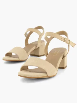Beige Suede Sandalette