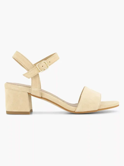 Beige Suede Sandalette