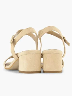 Beige Suede Sandalette
