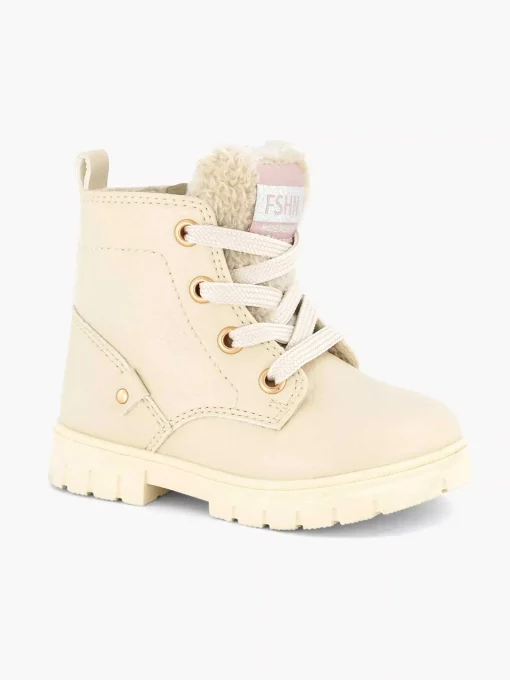 Beige Veterboot Teddy