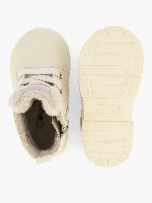 Beige Veterboot Teddy
