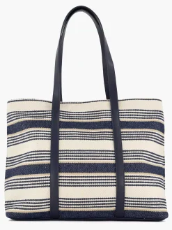 Blauw/ Witte Strandtas