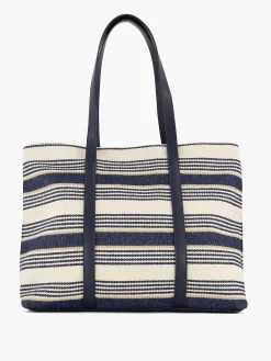 Blauw/ Witte Strandtas