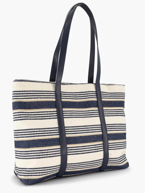 Blauw/ Witte Strandtas