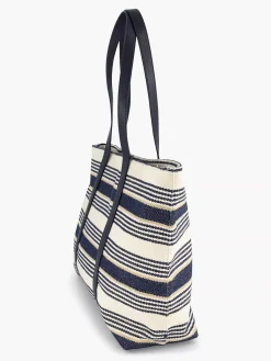 Blauw/ Witte Strandtas