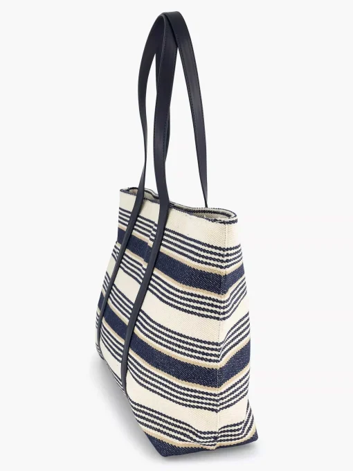 Blauw/ Witte Strandtas