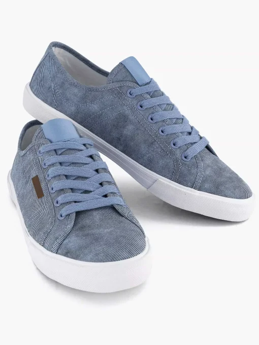 Blauwe Canvas Sneaker