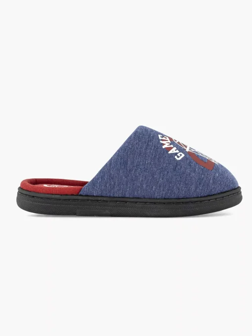 Blauwe Instap Pantoffel