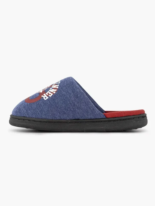 Blauwe Instap Pantoffel