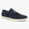 Blauwe Leren Veterschoen