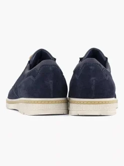 Blauwe Leren Veterschoen