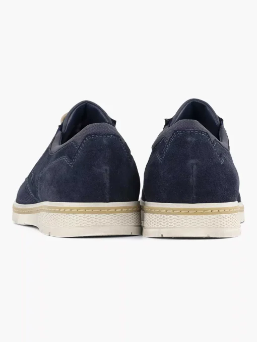 Blauwe Leren Veterschoen