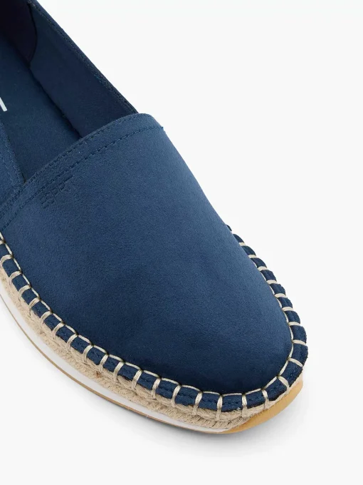 Blauwe Platform Espadrille
