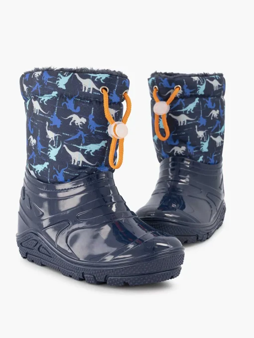 Blauwe Regenlaars Dino Gevoerd