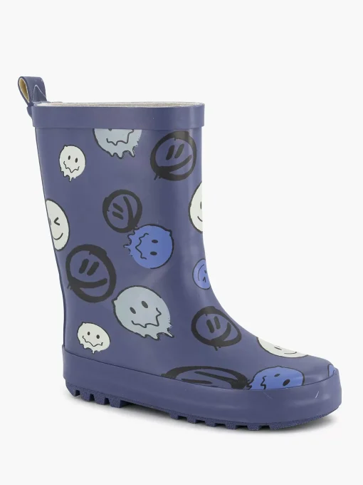 Blauwe Regenlaars Smiley