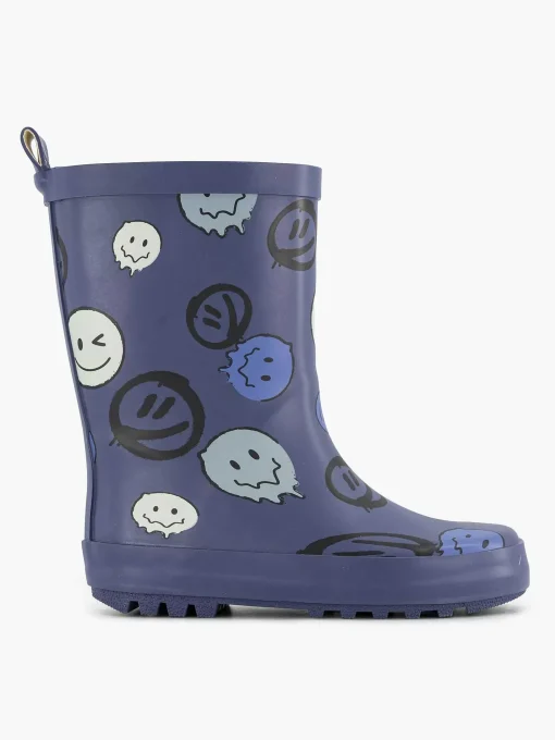 Blauwe Regenlaars Smiley