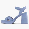 Blauwe Sandalette