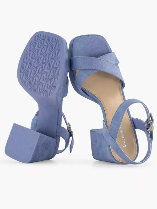 Blauwe Sandalette