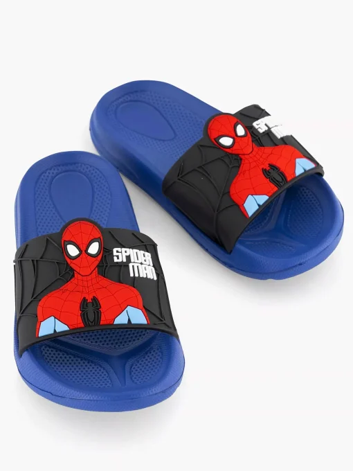 Blauwe Slipper Spiderman