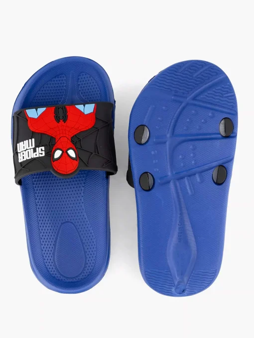 Blauwe Slipper Spiderman