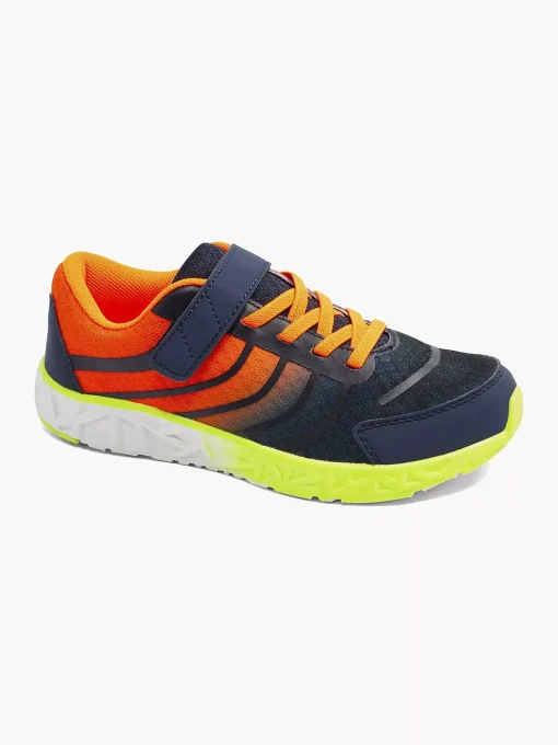 Blauwe Sneaker Elastische Veter