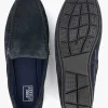 Blauwe Suede Comfort Instapper