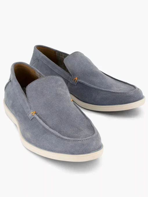 Blauwe Suede Loafer