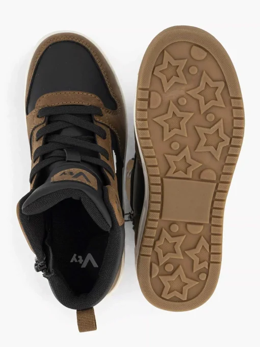 Bruine Hoge Sneaker