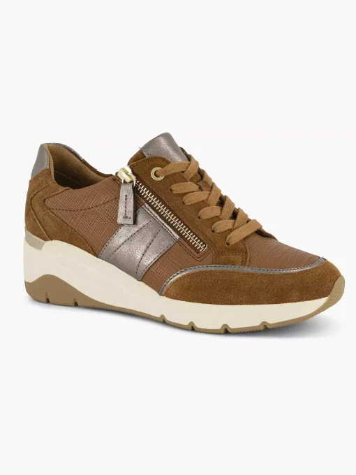 Bruine Leren Comfort Sneaker