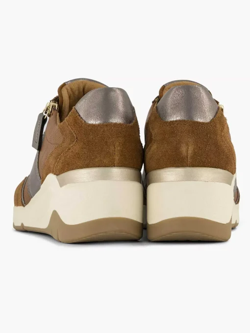 Bruine Leren Comfort Sneaker