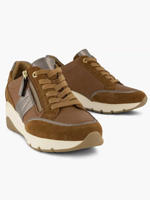Bruine Leren Comfort Sneaker