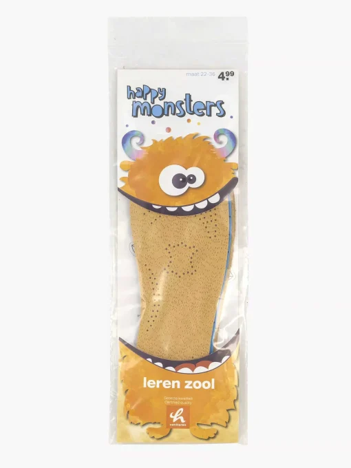 Bruine Leren Inlegzool 22-36