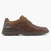 Bruine Leren Veterschoen