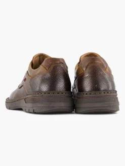 Bruine Leren Veterschoen