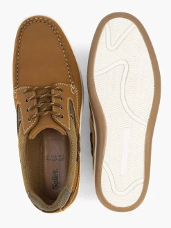 Bruine Leren Veterschoen