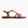 Bruine Sandalen Gevlochten
