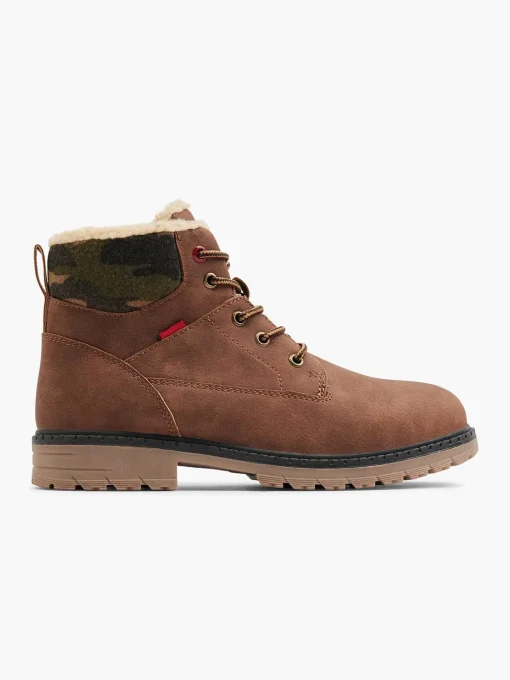 Bruine Veterboot Gevoerd