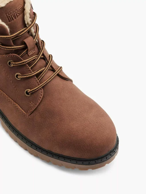 Bruine Veterboot Gevoerd